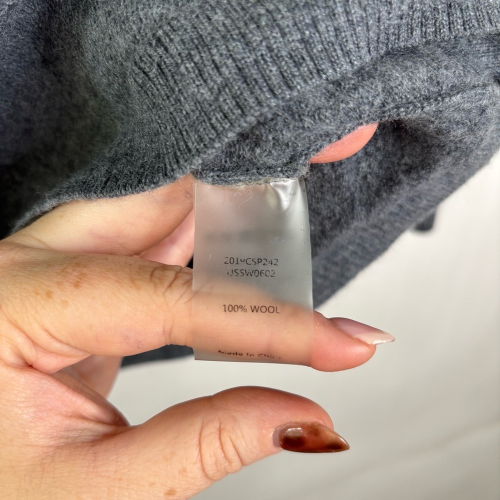 Universal Standard Wool Gray Turtleneck Sweater S… - image 3